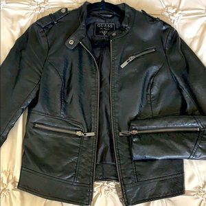GUESS Faux Leather Women’s MOTO Jacket (S)